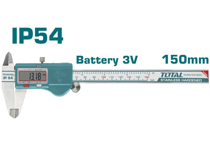 0-150mm Thước cặp điện tử IP54 Total TMT321506