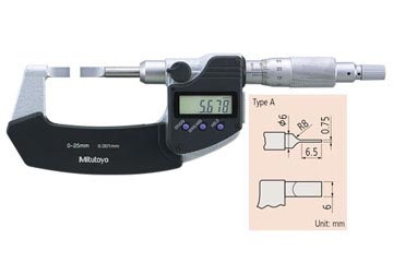 0-25mm Panme đo rãnh ngoài Mitutoyo 422-230-30