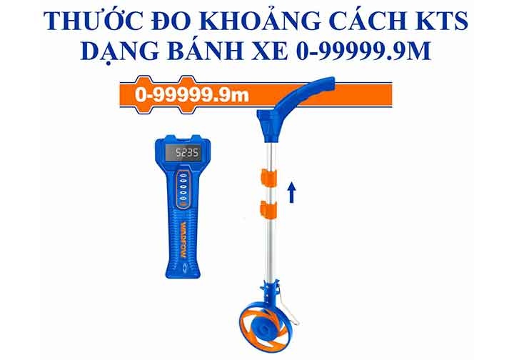 0-99999mm Thước lăn đường điện tử Wadfow WMW2523