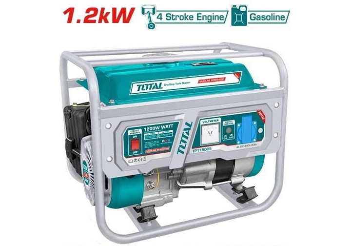 1.2kW Máy phát điện dùng xăng Total TP115005