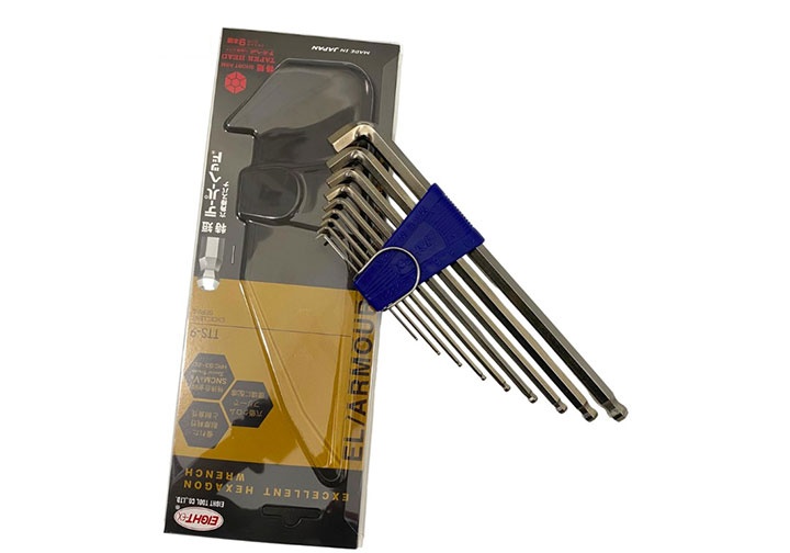 1.5-10mm Bộ lục giác bi 9 chi tiết Eight TTS-9