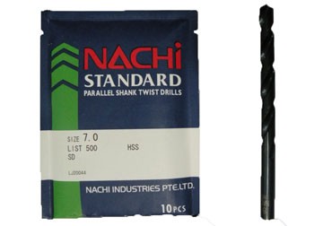 12.5mm Mũi khoan trụ thép gió Nachi List500-1250