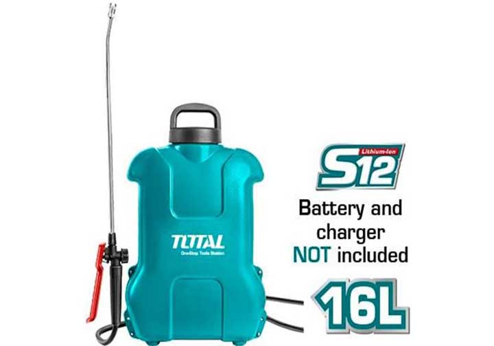 12V Máy phun thuốc 16L dùng pin Total TSPLI1211