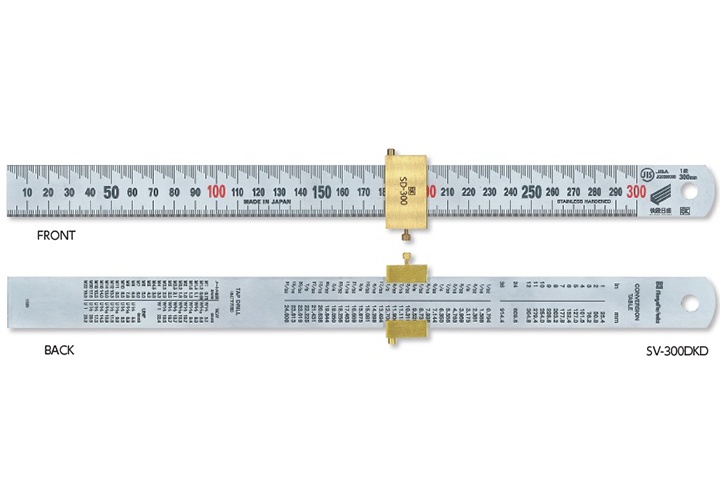 150mm Thước lá inox thẳng đo sâu vạch Niigata SV-150DKD