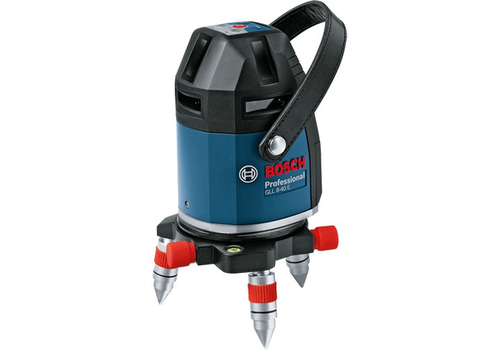 15m Máy cân mực 8 tia laser đỏ Bosch GLL 8-40 SET