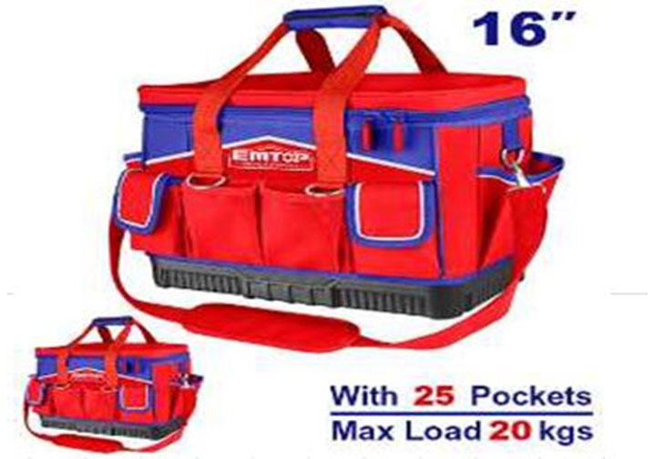 16" Túi đựng đồ nghề đế nhựa Emtop ETBG48164