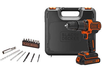 18V Máy khoan vặn vít dùng pin Black Decker BDCHD18K