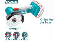 20V Máy cắt mài dùng pin (chỉ thân máy) Total TAGLI7601