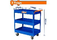719x365x663mm Kệ đựng đồ nghề 3 ngăn có bánh xe Wadfow WCS1A13