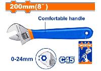 8" Mỏ lết cán màu xanh Wadfow WAW5108