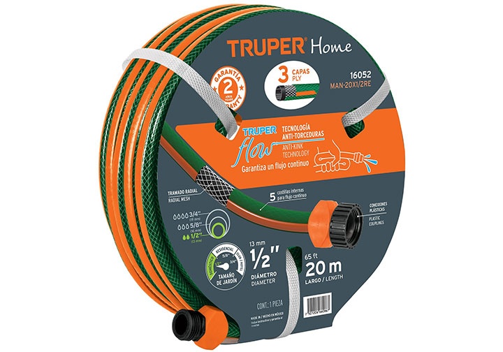 20m Bộ ống xịt rửa đa năng Truper 16052 (MAN-20X1/2RE)