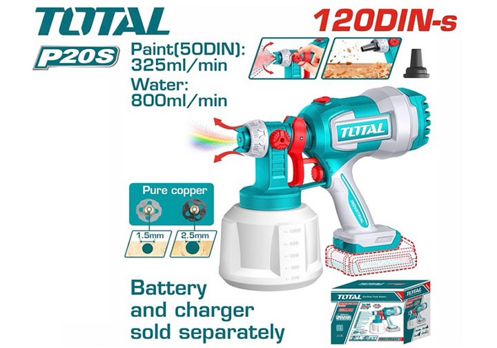 20V Máy phun sơn dùng pin (chỉ thân máy) Total TSGLI2004