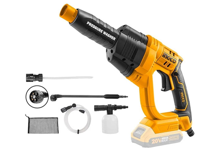 20V Máy xịt rửa dùng pin (chỉ thân máy) Ingco CPWLI2008 20V Máy xịt rửa dùng pin (chỉ thân máy) Ingco CPWLI2008