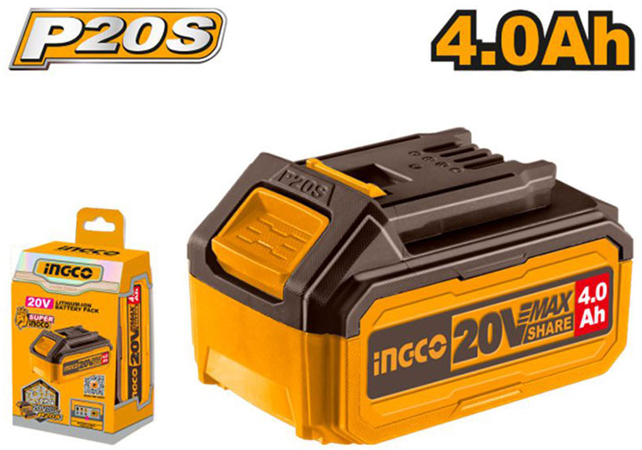 20V/4.0Ah Pin Lithium-ion Ingco FBLI20021 20V/4.0Ah Pin Lithium-ion Ingco FBLI20021