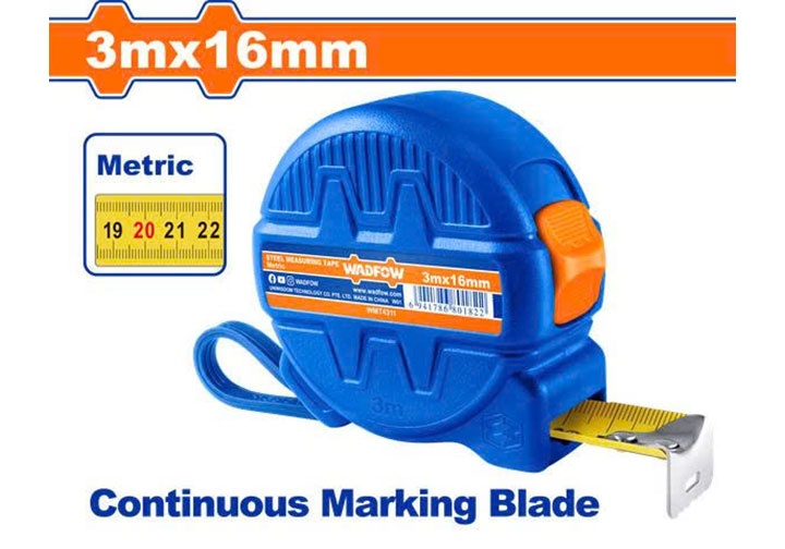 3mx16mm Thước cuộn thép hệ mét Wadfow WMT4311