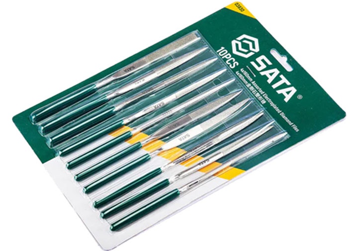 3x160mm Bộ giũa kim cương 10 chi tiết Sata 03-830 (03830)