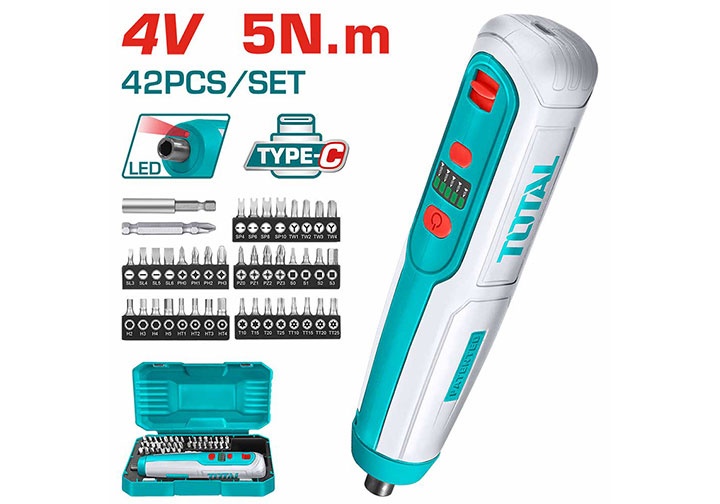 4V Máy siết vít dùng pin Total TSDLI0406