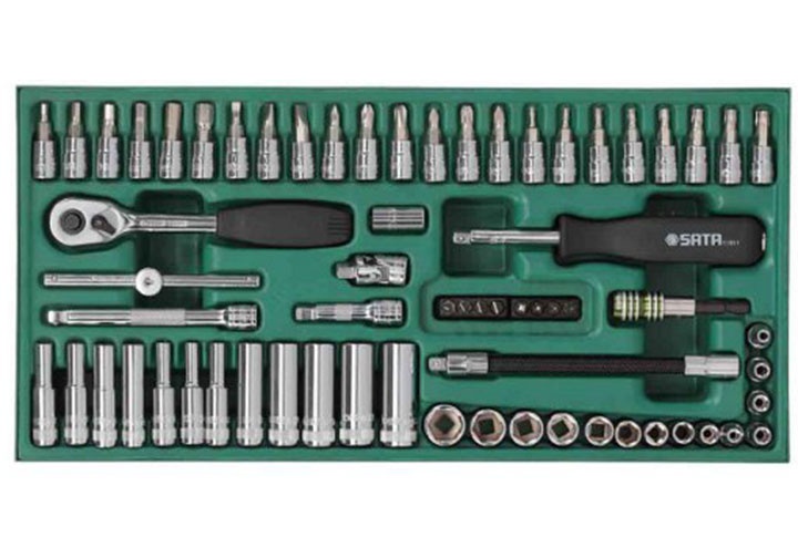 5/32-1/2" Bộ tuýp hệ inch 1/4" 59 chi tiết Sata 09-919 (09919)