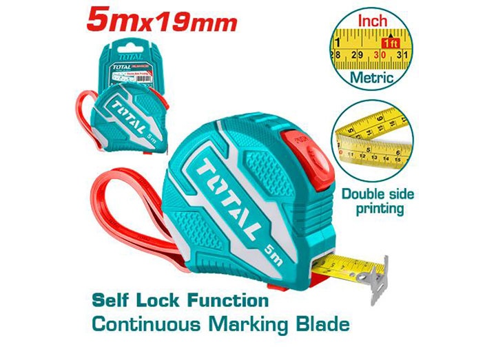 5m Thước cuộn thép (5mx19mm) Total TMT126251