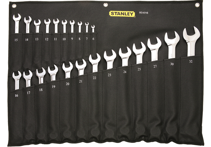6-32mm Bộ cờ lê vòng miệng 23 chi tiết Stanley 93-616