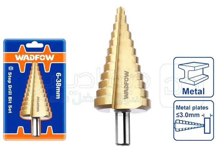 6-38mm Mũi khoan bậc Wadfow WJD1407