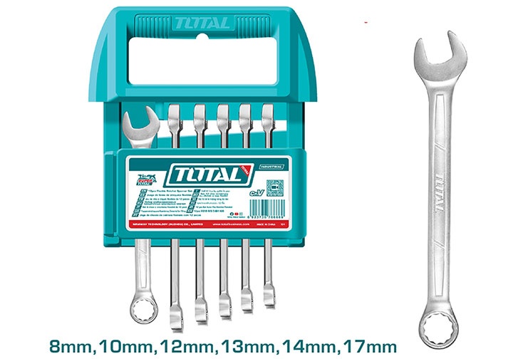 8-17mm Bộ cờ lê vòng miệng 6 chi tiết Total THT103266