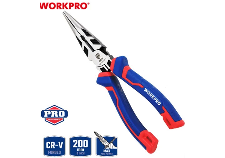 8" Kìm nhọn cao cấp Workpro WP231021