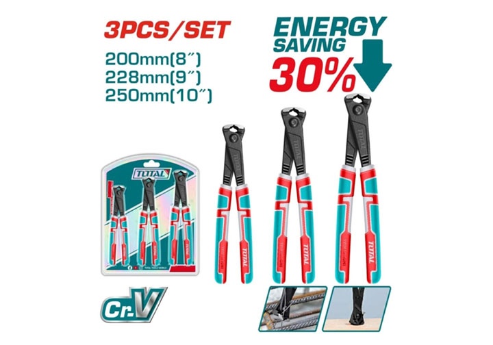 Bộ kìm càng cua 3 chi tiết 8", 9", 10" Total THT1RK231