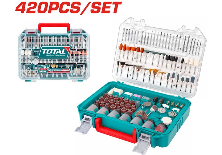 Bộ linh cho máy mài khuôn 142 chi tiết Total TAKMG4208