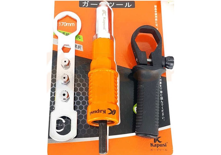 Đầu rút đinh rive 2.4mm - 3.2mm - 4.0mm - 4.8mm gắn vào máy khoan Kapusi K-6798