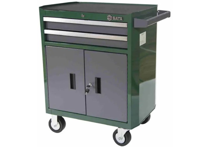 Tủ đựng đồ nghề có 2 ngăn kéo và bánh xe đẩy Sata 95-123 (95123)