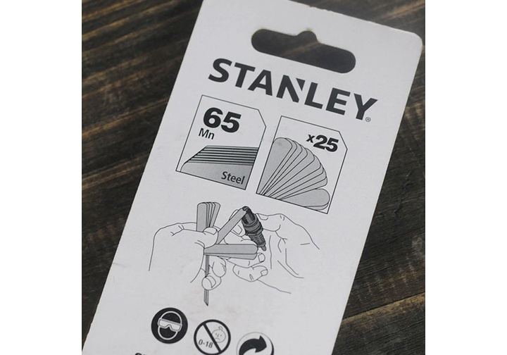 0.04-1mm Bộ dưỡng đo độ dày 25 lá Stanley STMT78212-8