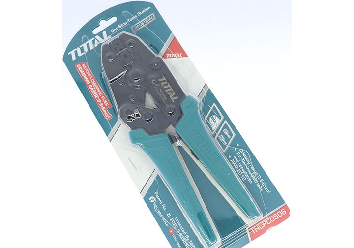 0.5-6mm2 Kìm bấm cos đầu dây không cách điện Total THCPC0506 0.5-6mm2 Kìm bấm cos đầu dây không cách điện Total THCPC0506