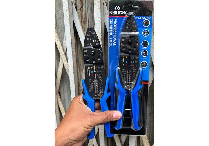 0.5~6mm2 Kìm tuốt dây và bấm cos Kingtony 6720-10 0.5~6mm2 Kìm tuốt dây và bấm cos Kingtony 6720-10