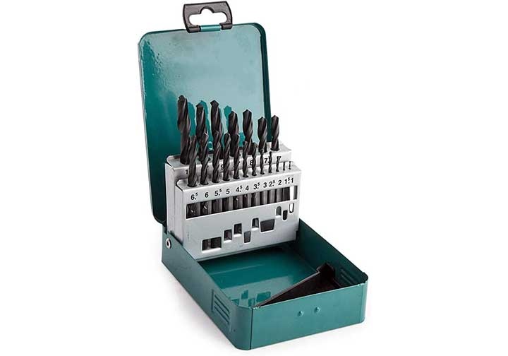 1-10mm Bộ mũi khoan kim loại HSS-R 19 chi tiết Makita D-54081 (Bỏ mẫu)