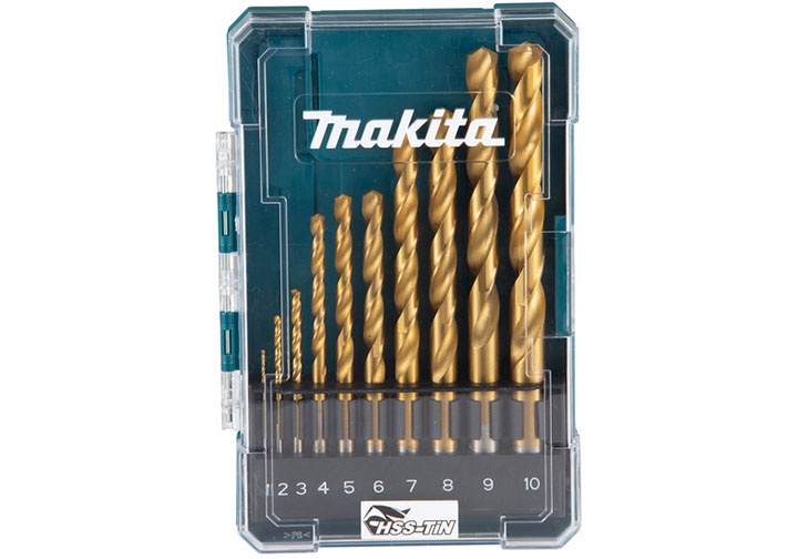 1-10mm Bộ mũi khoan kim loại HSS-TIN 10 chi tiết Makita D-72849 (Bỏ mẫu) 1-10mm Bộ mũi khoan kim loại HSS-TIN 10 chi tiết Makita D-72849 (Bỏ mẫu)