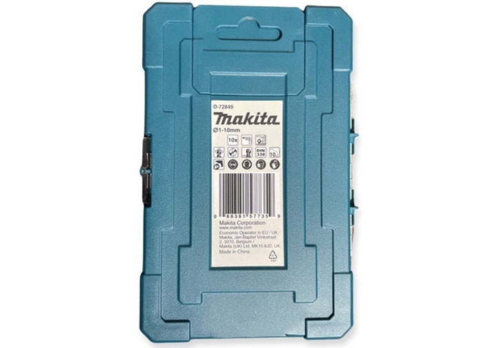 1-10mm Bộ mũi khoan kim loại HSS-TIN 10 chi tiết Makita D-72849 (Bỏ mẫu) 1-10mm Bộ mũi khoan kim loại HSS-TIN 10 chi tiết Makita D-72849 (Bỏ mẫu)