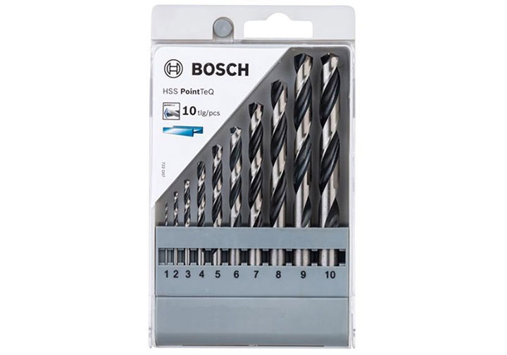 1-10mm Bộ mũi khoan sắt đa năng 10 chi tiết Bosch 2608577348 1-10mm Bộ mũi khoan sắt đa năng 10 chi tiết Bosch 2608577348