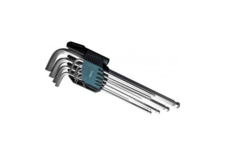 1.5-10mm Bộ lục giác bi dài 9 chi tiết Sata 09-101A (09101A) 1.5-10mm Bộ lục giác bi dài 9 chi tiết Sata 09-101A (09101A)
