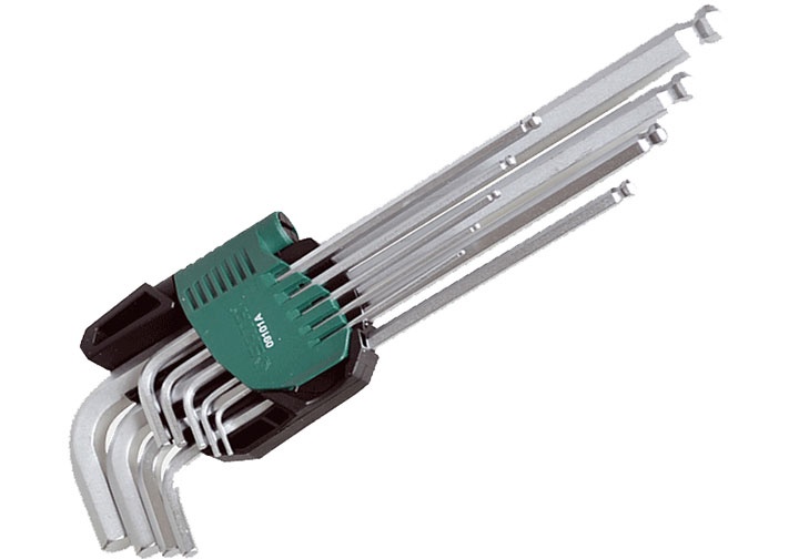 1.5-10mm Bộ lục giác bi dài 9 chi tiết Sata 09-101A (09101A) 1.5-10mm Bộ lục giác bi dài 9 chi tiết Sata 09-101A (09101A)
