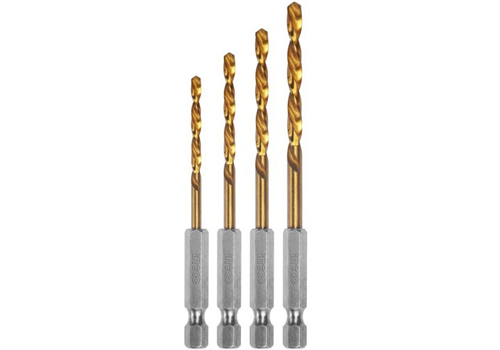 1.5-3mm Bộ 4 mũi khoan kim loại HSS INGCO AKD1402 1.5-3mm Bộ 4 mũi khoan kim loại HSS INGCO AKD1402