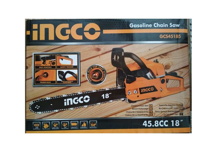 1.8KW Máy cưa xích xăng 445mm INGCO GCS45185 1.8KW Máy cưa xích xăng 445mm INGCO GCS45185