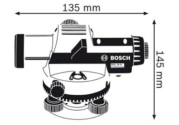 100m Máy đo khoảng cách quang học Bosch GOL 26D 100m Máy đo khoảng cách quang học Bosch GOL 26D