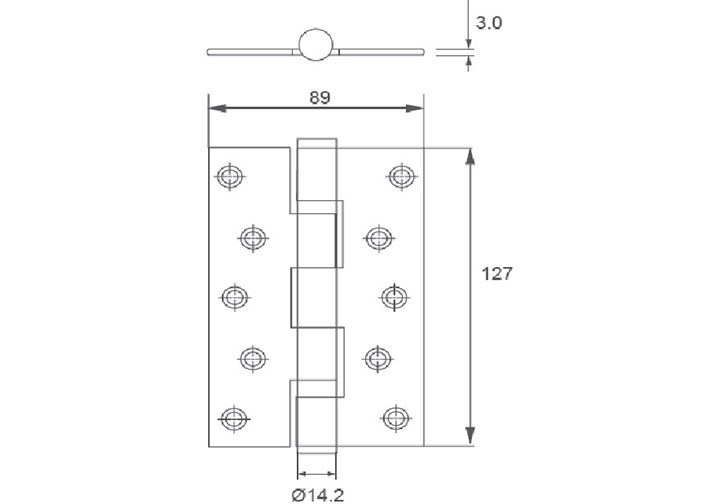 102x76x3mm Bản lề bi mạ PVD inox 304 Imundex 701.12.170 102x76x3mm Bản lề bi mạ PVD inox 304 Imundex 701.12.170