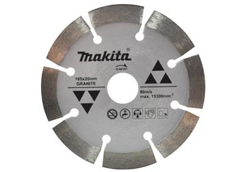 105 x 1.6 x 20mm Lưỡi cắt Granite Makita D-44351 105 x 1.6 x 20mm Lưỡi cắt Granite Makita D-44351