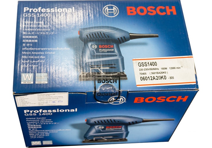 105mm Máy chà nhám vuông Bosch GSS 1400 105mm Máy chà nhám vuông Bosch GSS 1400