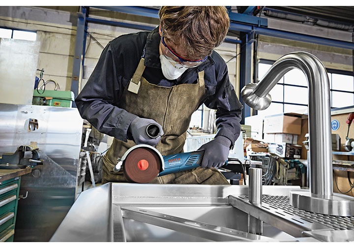 115mm Máy đánh bóng inox hình trụ 1400W Bosch GSI 14CE 115mm Máy đánh bóng inox hình trụ 1400W Bosch GSI 14CE