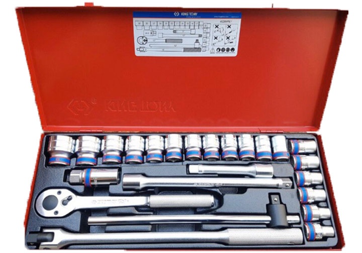 1/2" Bộ đầu tuýp 24 chi tiết Kingtony 4526MR01 1/2" Bộ đầu tuýp 24 chi tiết Kingtony 4526MR01