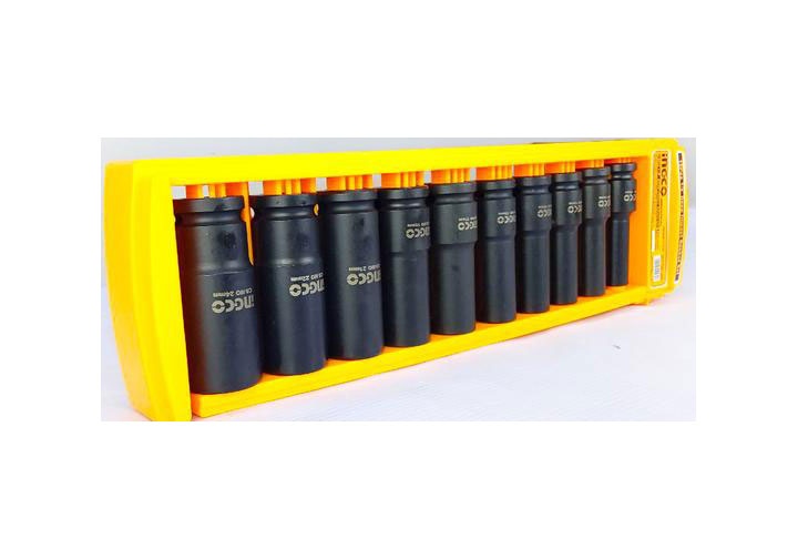 1/2" Bộ đầu tuýp dài 10 chi tiết Ingco HKISSD12102L 1/2" Bộ đầu tuýp dài 10 chi tiết Ingco HKISSD12102L