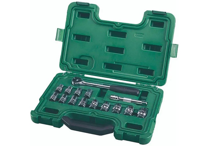 1/2" Bộ tuýp 15 chi tiết Sata 09-525 (09525) 1/2" Bộ tuýp 15 chi tiết Sata 09-525 (09525)